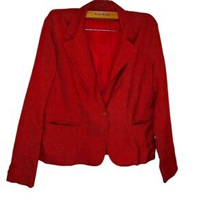 Kensington Square Vintage Red Cropped Blazer